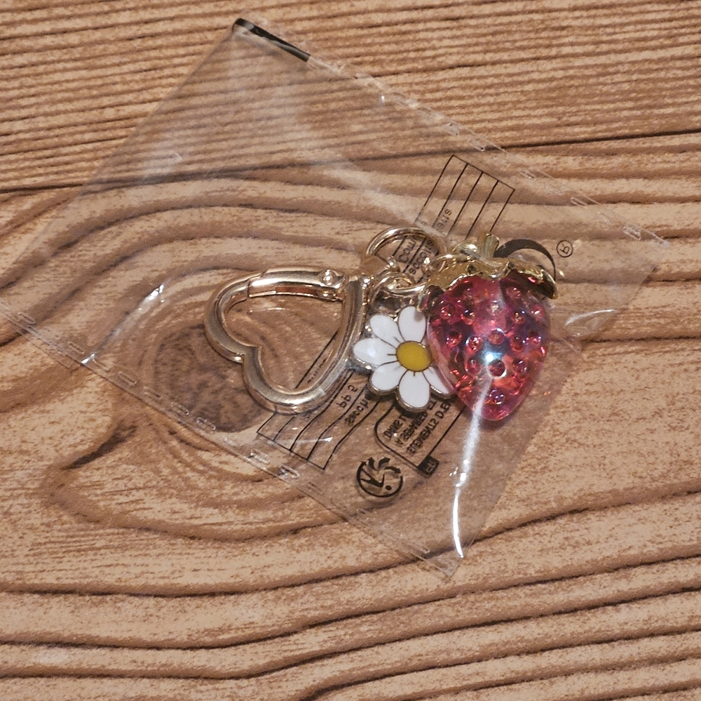 NWT Strawberry Keychain/Bag Charm - Picture 3 of 4